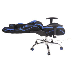 Chaise de bureau Limit XM en tissu noir/bleu