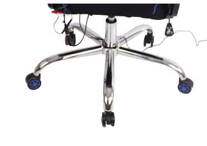 Chaise de bureau Limit XM en tissu noir/bleu