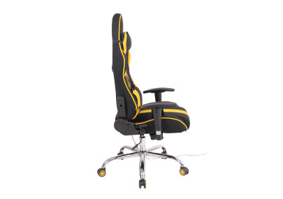 Chaise de bureau Limit XM en tissu noir/jaune