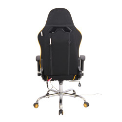 Silla Gamer Función Masaje Limit XM en Tela Negro/amarillo