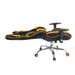 Chaise de bureau Limit XM en tissu noir/jaune