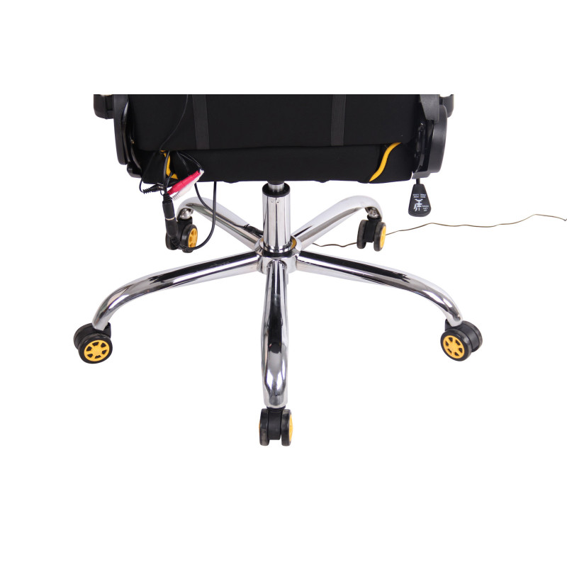 Sedia Ufficio Massaggiante Limit XM In Tessuto Nero/giallo