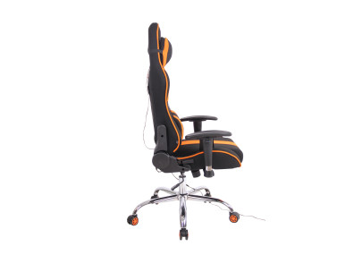 Silla Gamer Función Masaje Limit XM en Tela Negro/naranja
