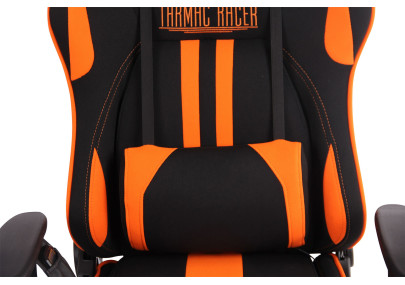 Chaise de bureau Limit XM en tissu noir/orange