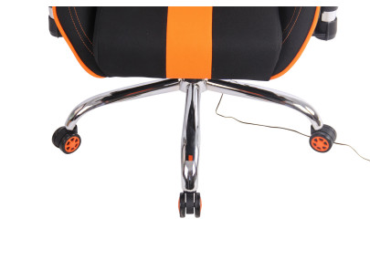 Chaise de bureau Limit XM en tissu noir/orange