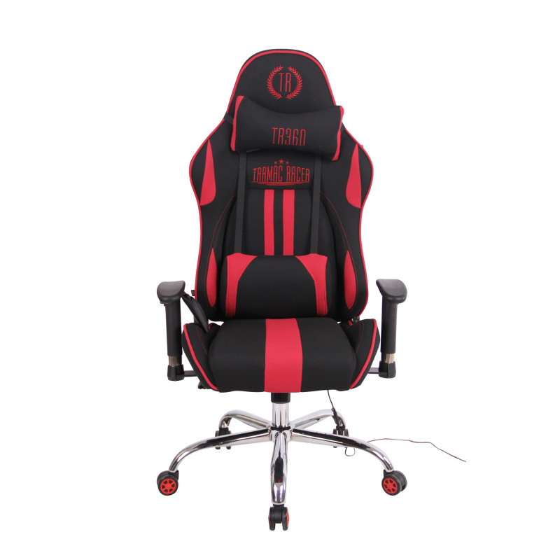 Silla Gamer Función Masaje Limit XM en Tela Negro/rojo