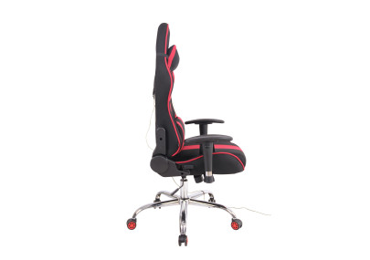 Silla Gamer Función Masaje Limit XM en Tela Negro/rojo