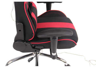 Silla Gamer Función Masaje Limit XM en Tela Negro/rojo