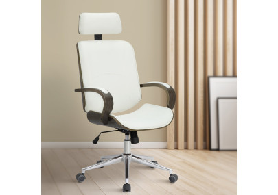Chaise de bureau Dayton gris blanc/gris