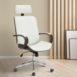 Chaise de bureau Dayton gris blanc/gris