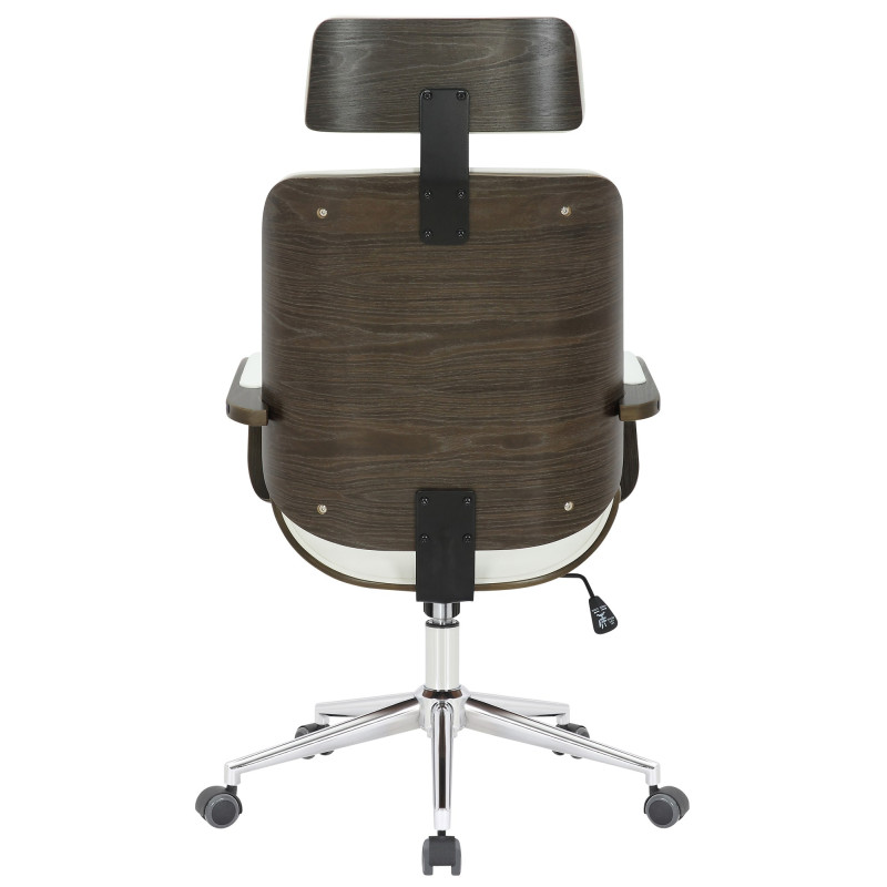 Chaise de bureau Dayton gris blanc/gris