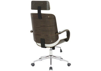 Chaise de bureau Dayton gris blanc/gris