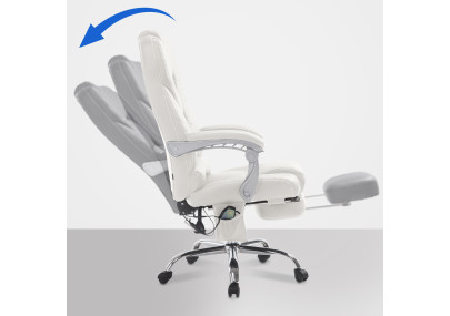 Silla De Oficina De Masaje Pacific V2 Blanco