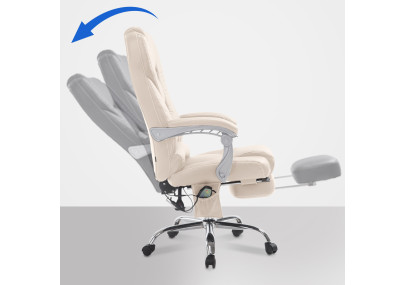 Silla De Oficina De Masaje Pacific V2 Crema