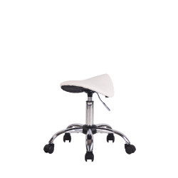 Sgabello Sella Augsburg In Similpelle bianco