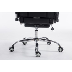 Fauteuil de bureau racing Limit V2 en similicuir avec repose-pieds, noir/blanc