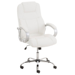 Fauteuil de bureau BIG Apoll, similicuir V2, blanc