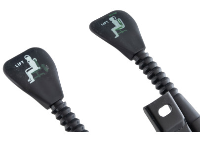 Support de siège de chaise de bureau 2 noirs