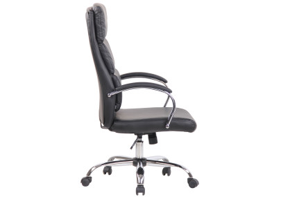 Silla De Oficina Bradford Negro,Simil cuero