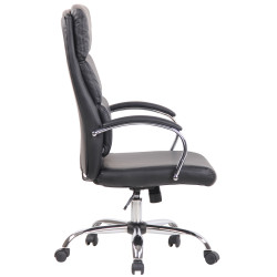 Fauteuil de bureau Bradford, similicuir noir