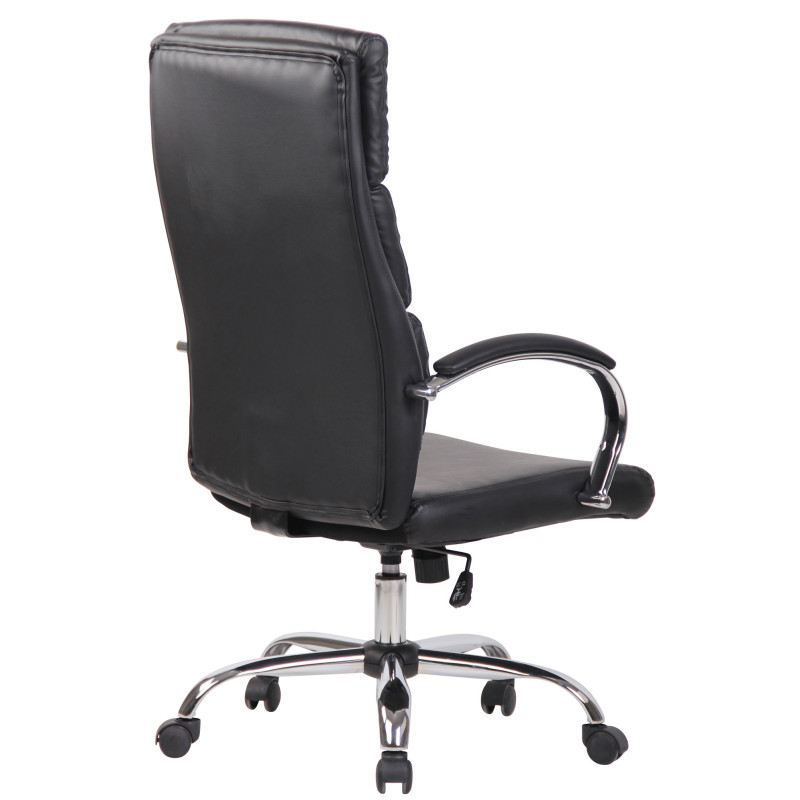 Fauteuil de bureau Bradford, similicuir noir