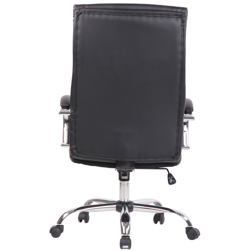 Fauteuil de bureau Bradford, similicuir noir