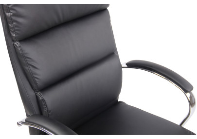 Silla De Oficina Bradford Negro,Simil cuero