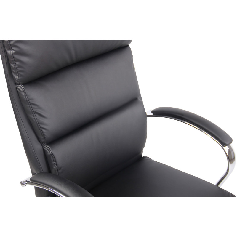 Silla De Oficina Bradford Negro,Simil cuero