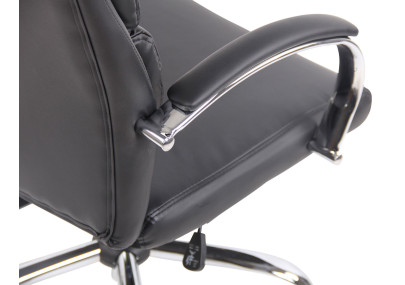 Fauteuil de bureau Bradford, similicuir noir