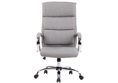 Chaise de bureau Bradford, tissu gris
