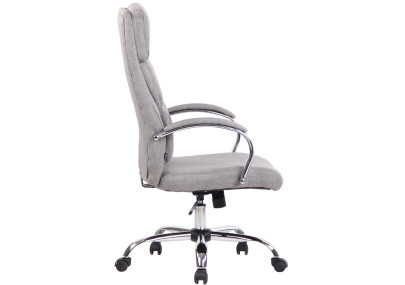 Chaise de bureau Bradford, tissu gris
