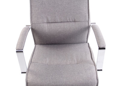 Chaise de bureau Portland, tissu gris