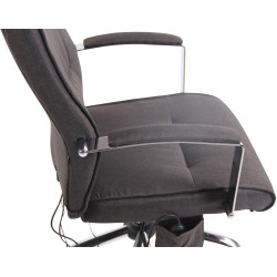 Fauteuil de bureau Portland en tissu avec fonction massage, gris foncé