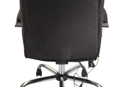 Fauteuil de bureau Portland en tissu avec fonction massage, gris foncé