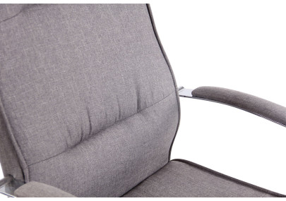 Fauteuil de bureau Portland, tissu avec fonction massage, gris