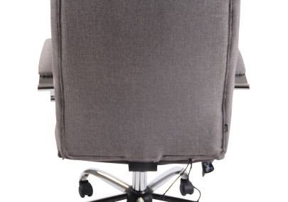 Fauteuil de bureau Portland, tissu avec fonction massage, gris
