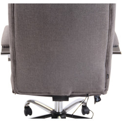 Fauteuil de bureau Portland, tissu avec fonction massage, gris