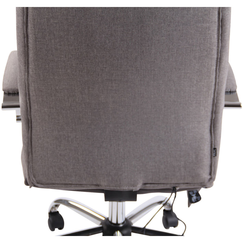 Fauteuil de bureau Portland, tissu avec fonction massage, gris