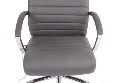 Silla de Oficina Masajeante Valais Gris,Simil cuero