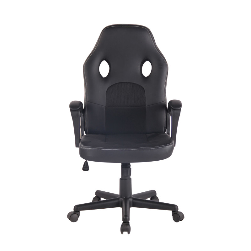 Chaise de bureau Elbing, noire/noire