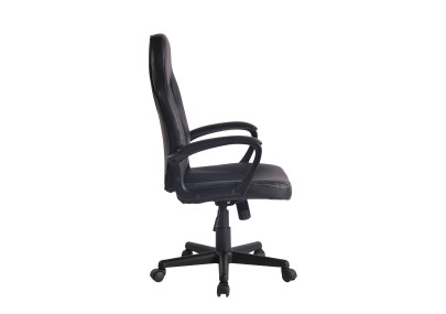 Chaise de bureau Elbing, noire/noire