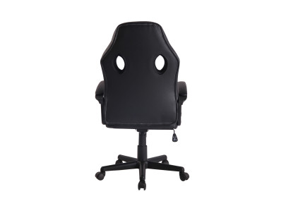 Silla de oficina Elbing en Cuero PU Negro/negro