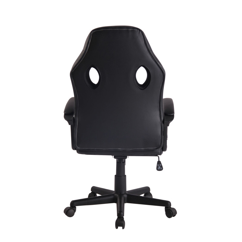 Chaise de bureau Elbing, noire/noire