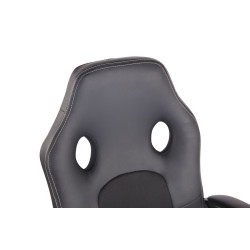 Chaise de bureau Elbing, noire/noire