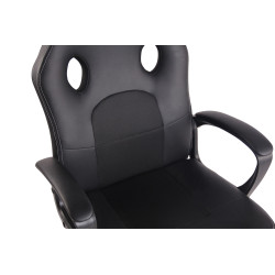 Chaise de bureau Elbing, noire/noire