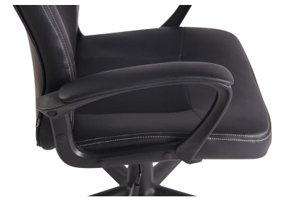 Chaise de bureau Elbing, noire/noire
