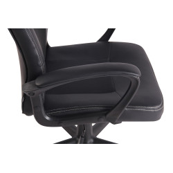 Chaise de bureau Elbing, noire/noire