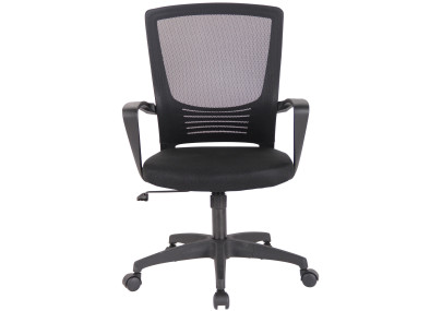 Chaise de bureau Kampen, noire/noire