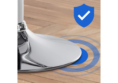 Tabouret de bar Braga, velours, chrome, vert foncé