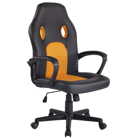 Sedia Gaming Elbing In Similpelle Nero/giallo